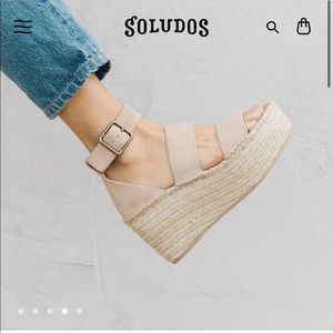 Soludos Argos Platform Wedge NBW